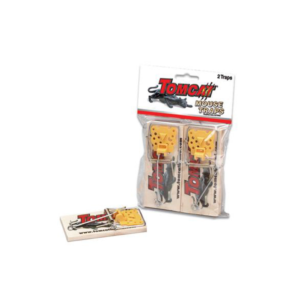 2 pièges en bois pour souris Tomcat