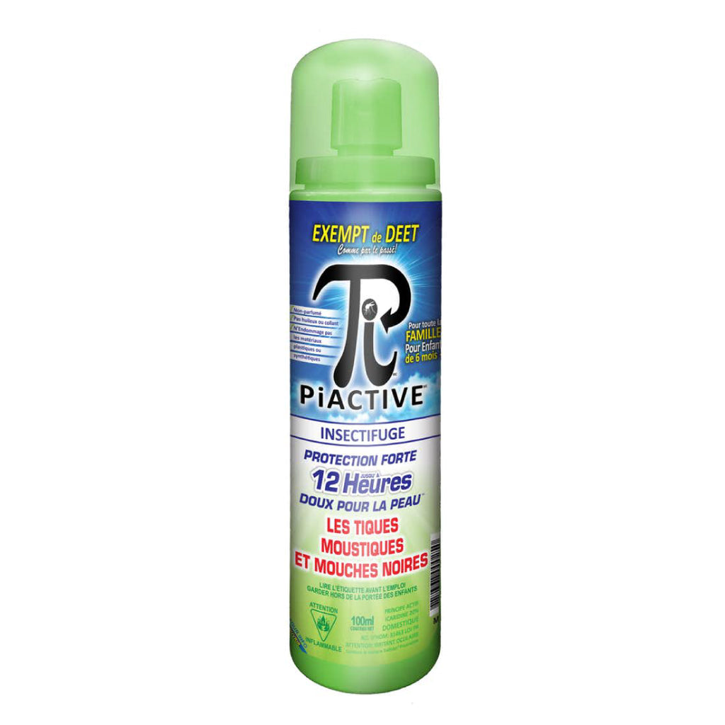 PIACTIVE Original Deet FREE 12hr 100ml Pump