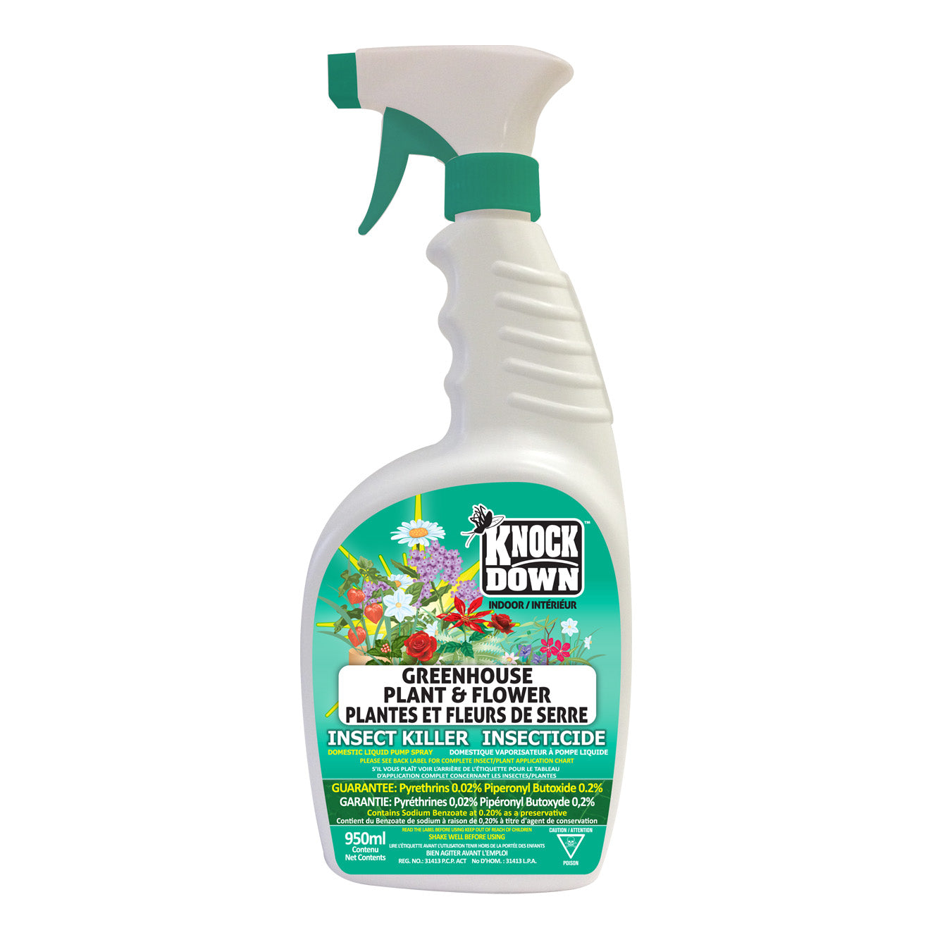 Insecticide botanique pour plantes et fleurs liquide 950ml