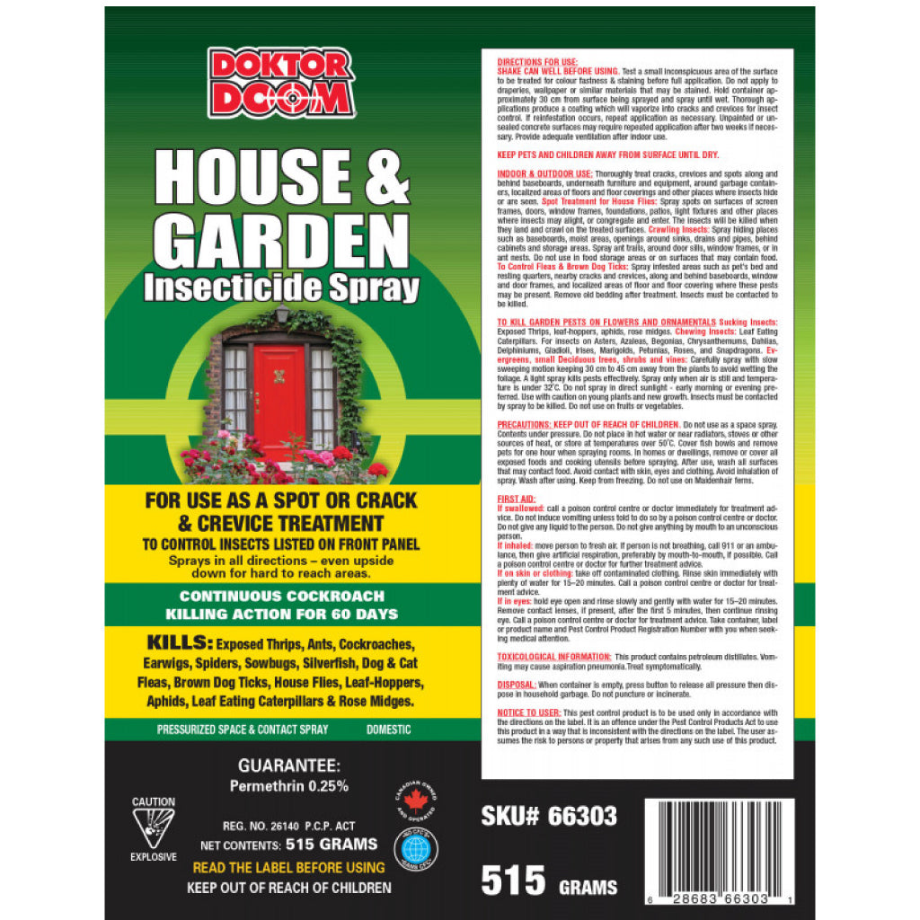 Insecticide maison et jardin 515 g