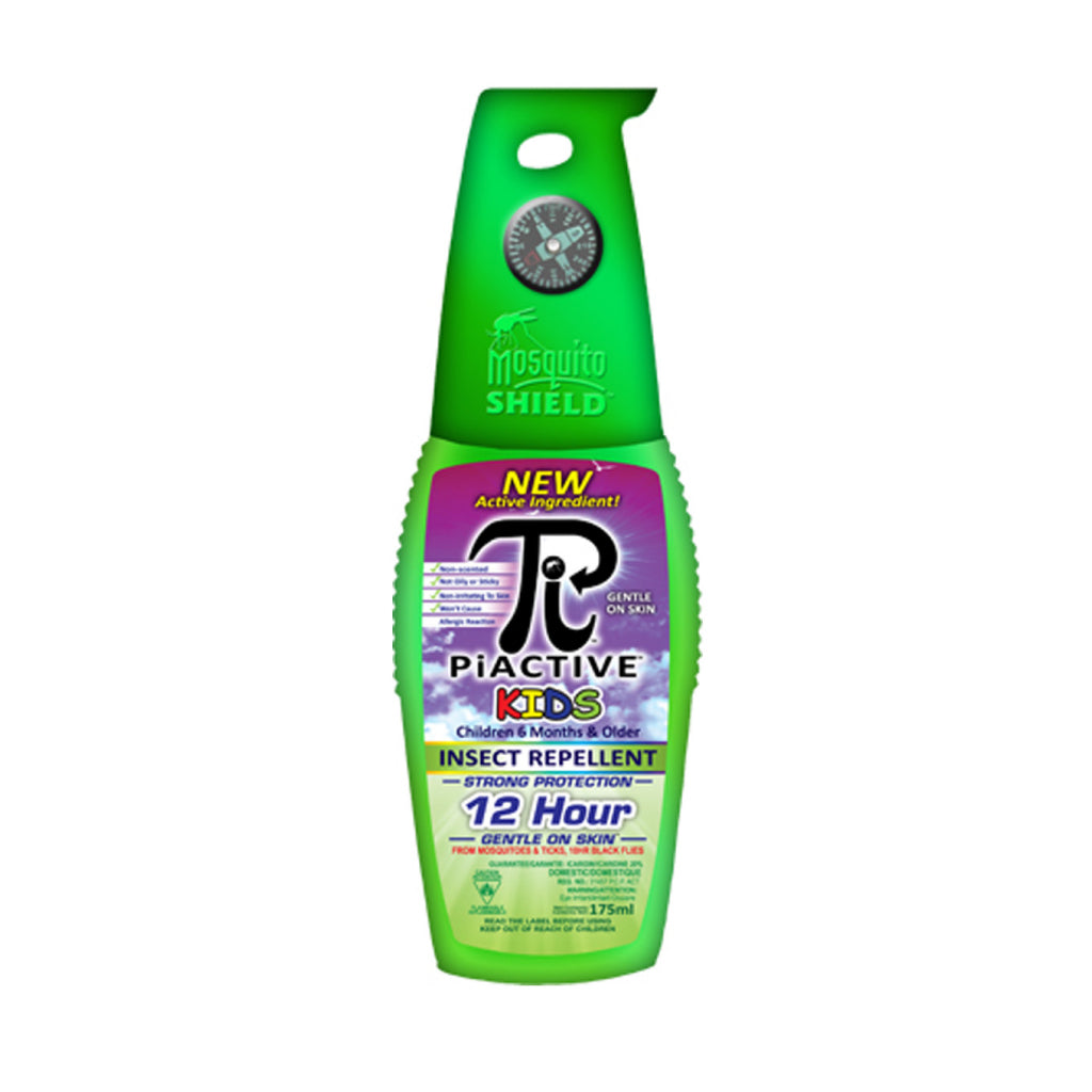 PIACTIVE Kids 100% Deet Free 12hr Pump 175ml