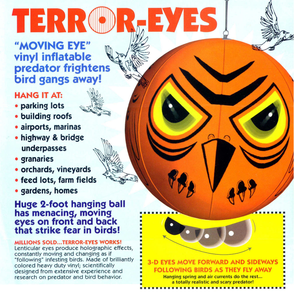 Terror Eyes Bird Chaser Inflatable Bird Repellent Deterrent