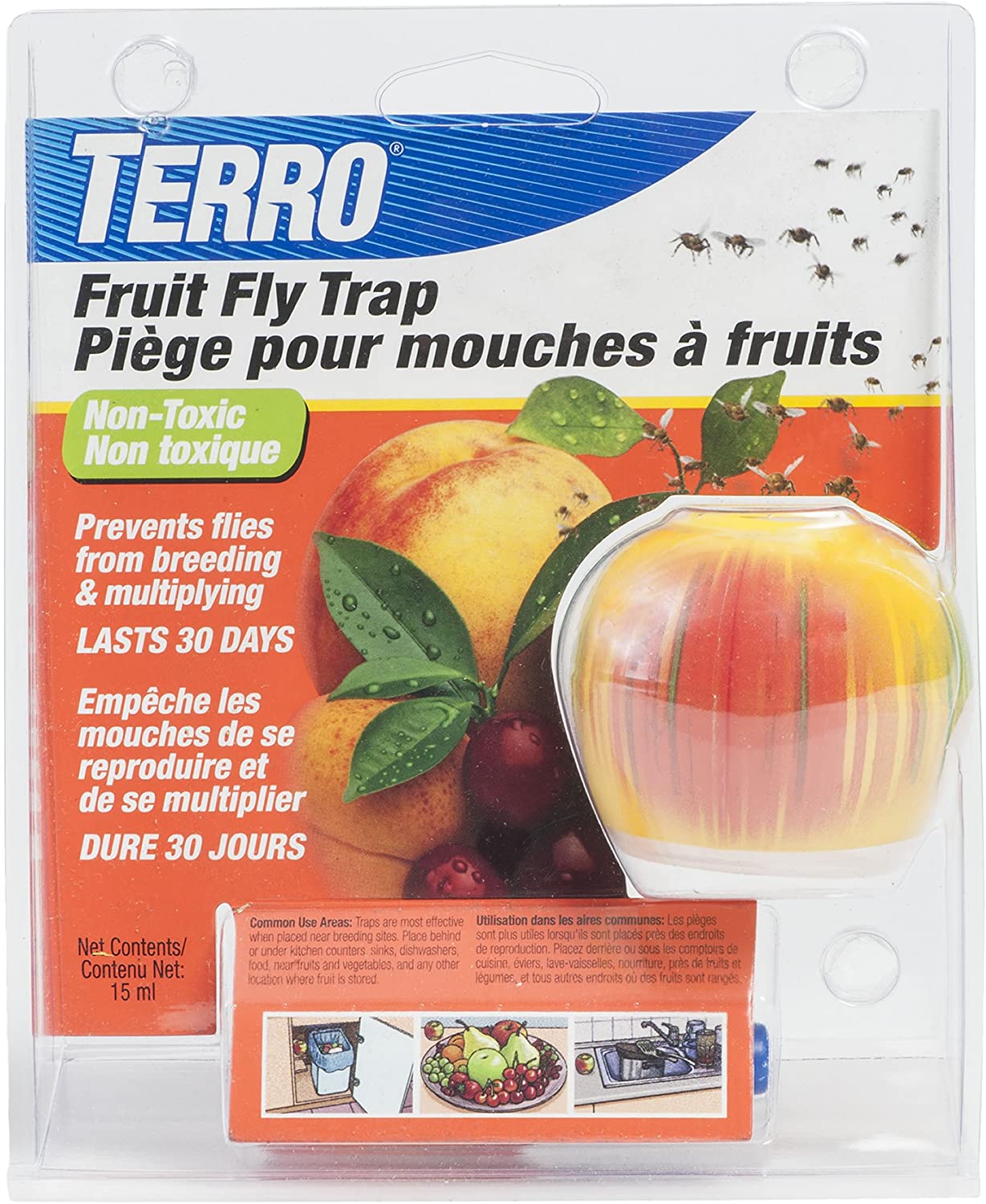 Piège à mouches des fruits, moucherons, mouches de vinaigre à 9,50 € - KPRO
