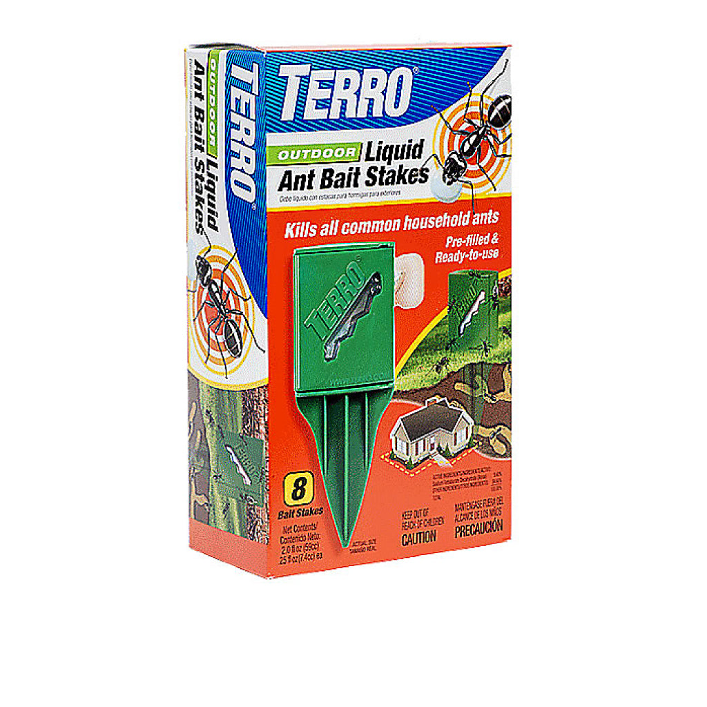 TERRO T1812CAN Outdoor Liquid Ant Bait Stakes
