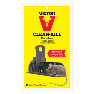 Victor Clean Kill Tunnel Mouse Trap 2pk