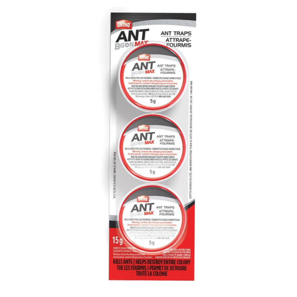 Pièges à fourmis Ortho Ant B Gon Max (lot de 3) 3 x 5 g