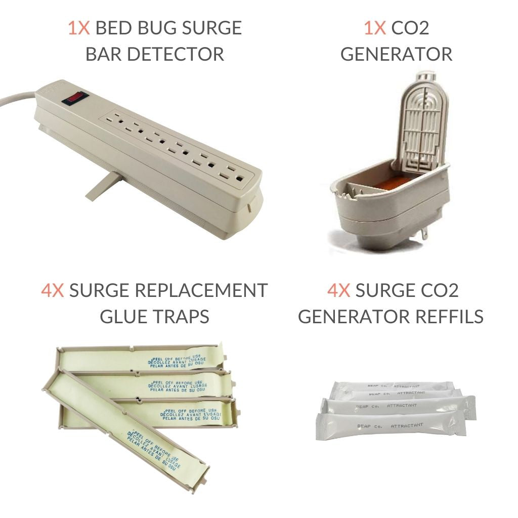 Bed Bug Surge Protector, CO2 Generator, Lures and Refills Bundle