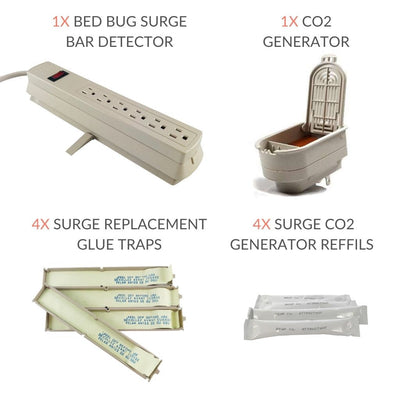 Parasurtenseur contre les punaises de lit, générateur de CO2, leurres et recharges