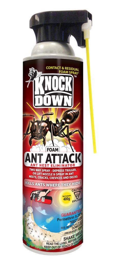 Vaporisateur éliminateur de nid de fourmis en mousse Ant-Attack 400g