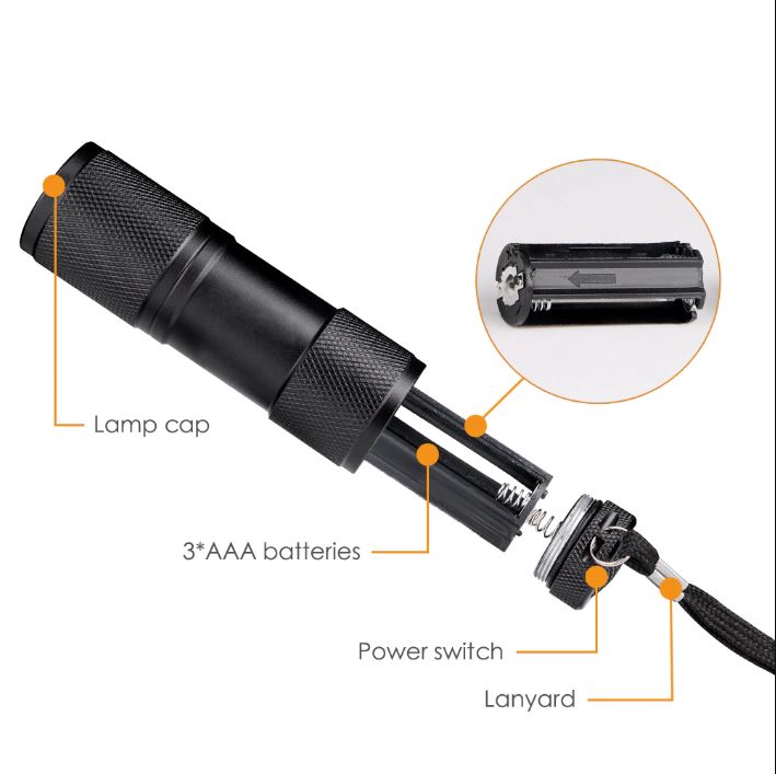 Lumière de détection UV