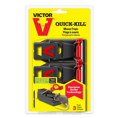 Victor Quick Kill Mouse Trap-3pk Bonus
