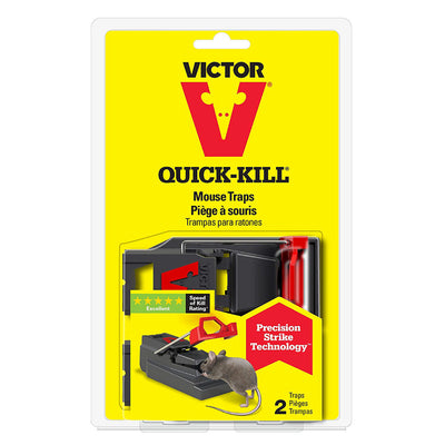 Victor Quick Kill Mouse Trap 2pk